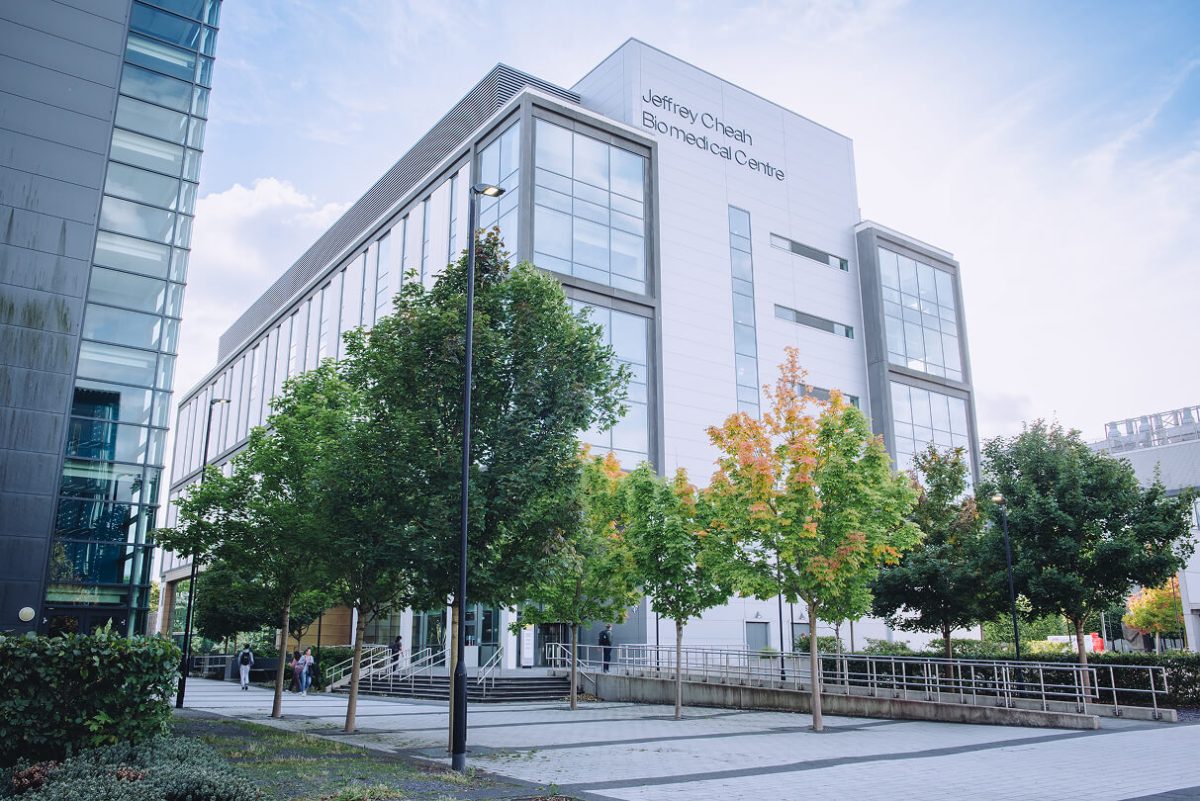 A picture of a modern building that the Technician Sam works in